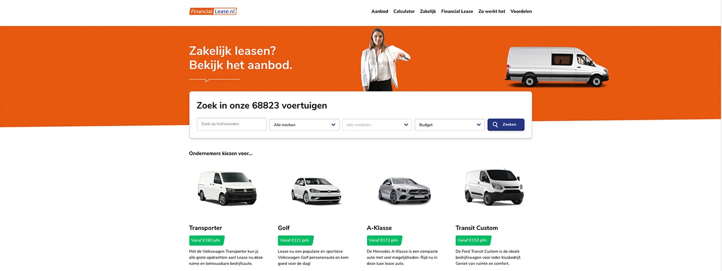 Financial-lease-ecommerce-business-case financial lease website preview
