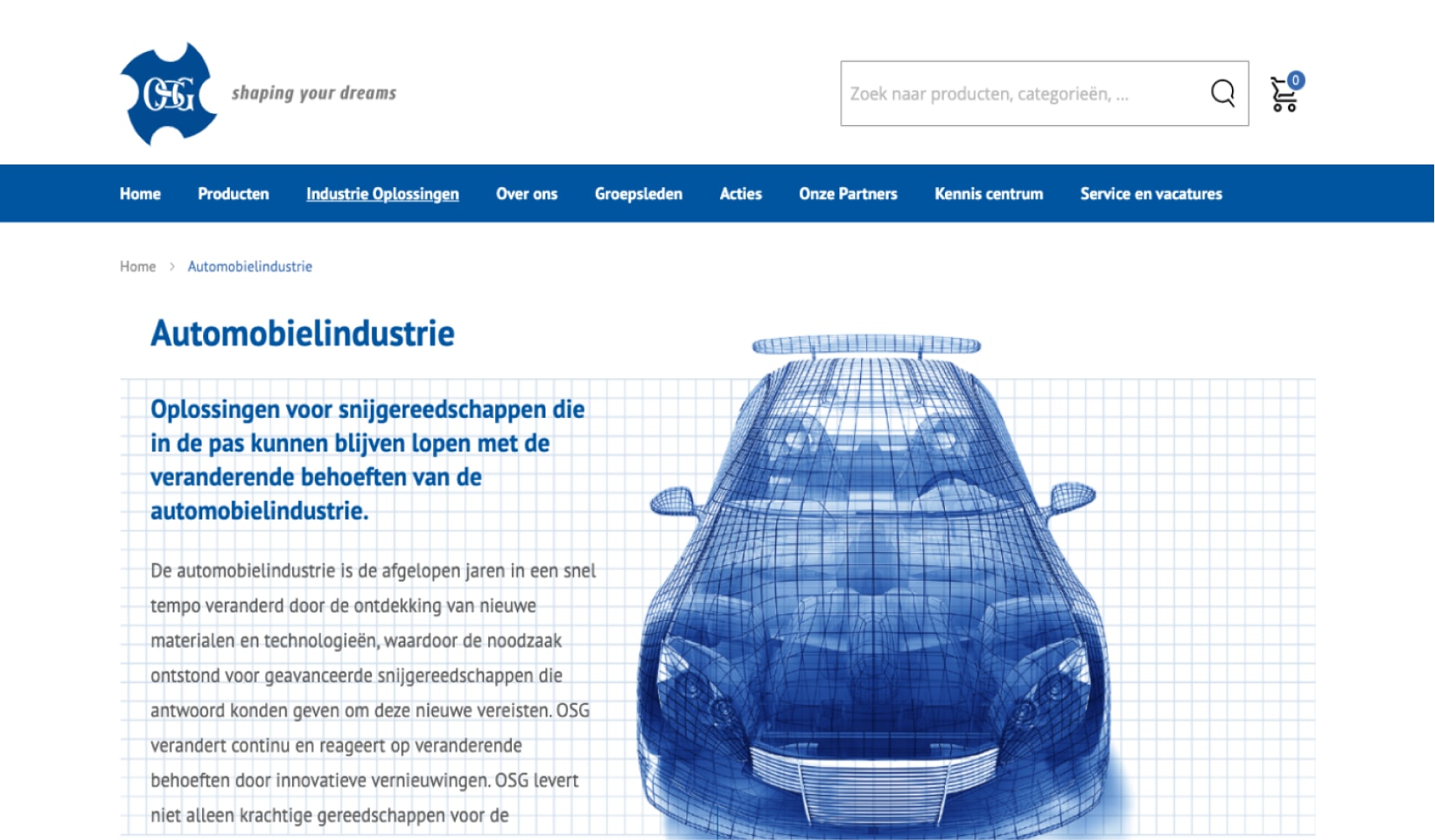 OSG ecommerce case webshop preview
